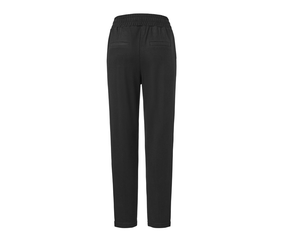 Pantalon de jogging noir avec nervure vue de dos.
