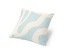 Bleu clair à motif ondulé blanc