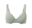 Soutien-gorge à armatures vert sauge avec de la dentelle.