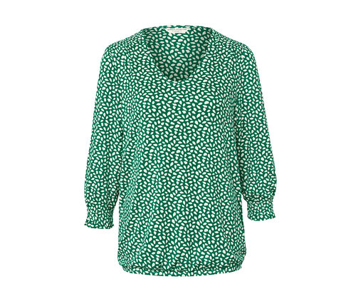 Blouse imprimée verte.