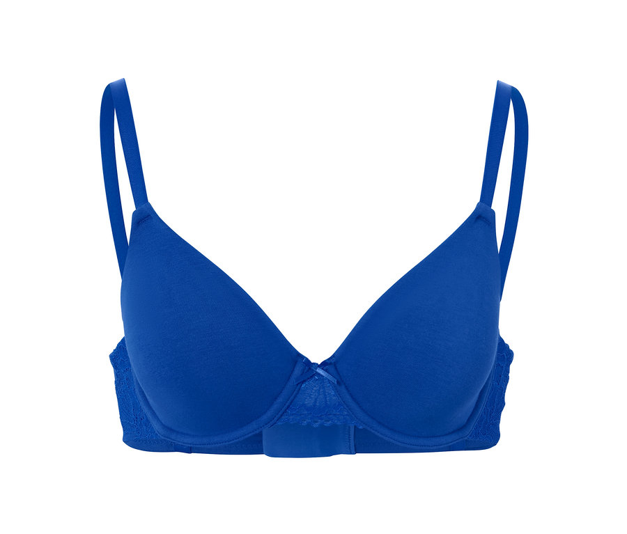 Soutien-gorge à armature bleu.
