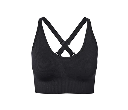 Brassière de sport Seamless noire.