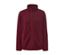 Veste en maille polaire, rouge - Rouge bordeaux chiné
