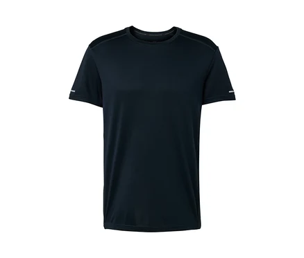 T-shirt fonctionnel bleu foncé.