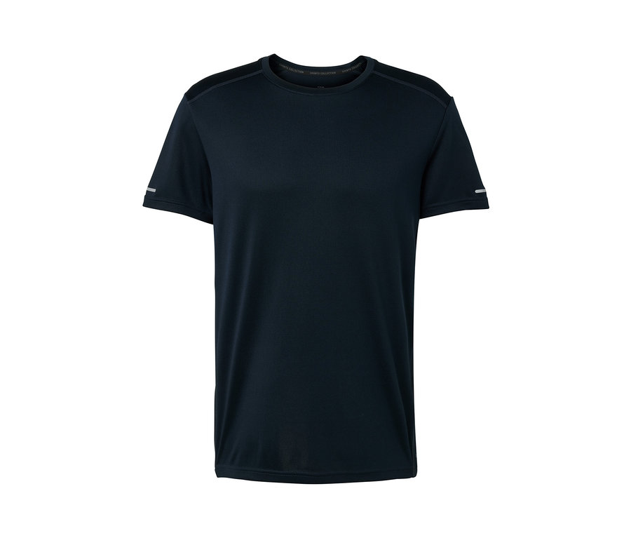 T-shirt fonctionnel bleu foncé.