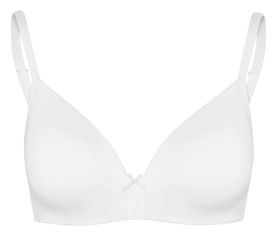 Soutien-gorge blanc avec un nœud au centre.