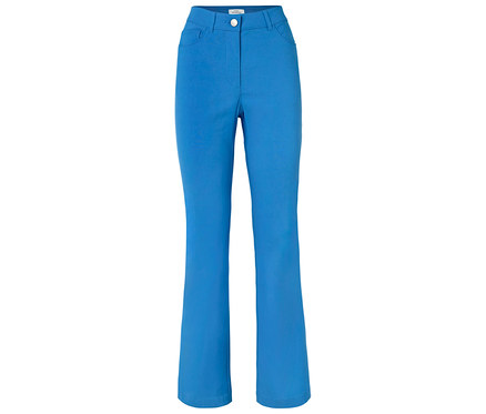 Pantalon Bootcut en bengaline, bleu
