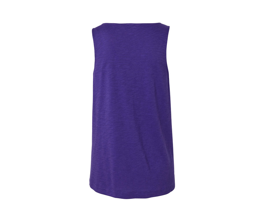 Haut violet en mélange de modal.