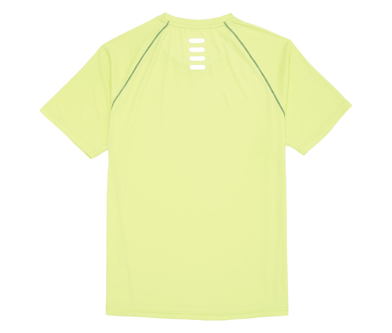 T-shirt de sport jaune FILA pour homme, vu de dos.