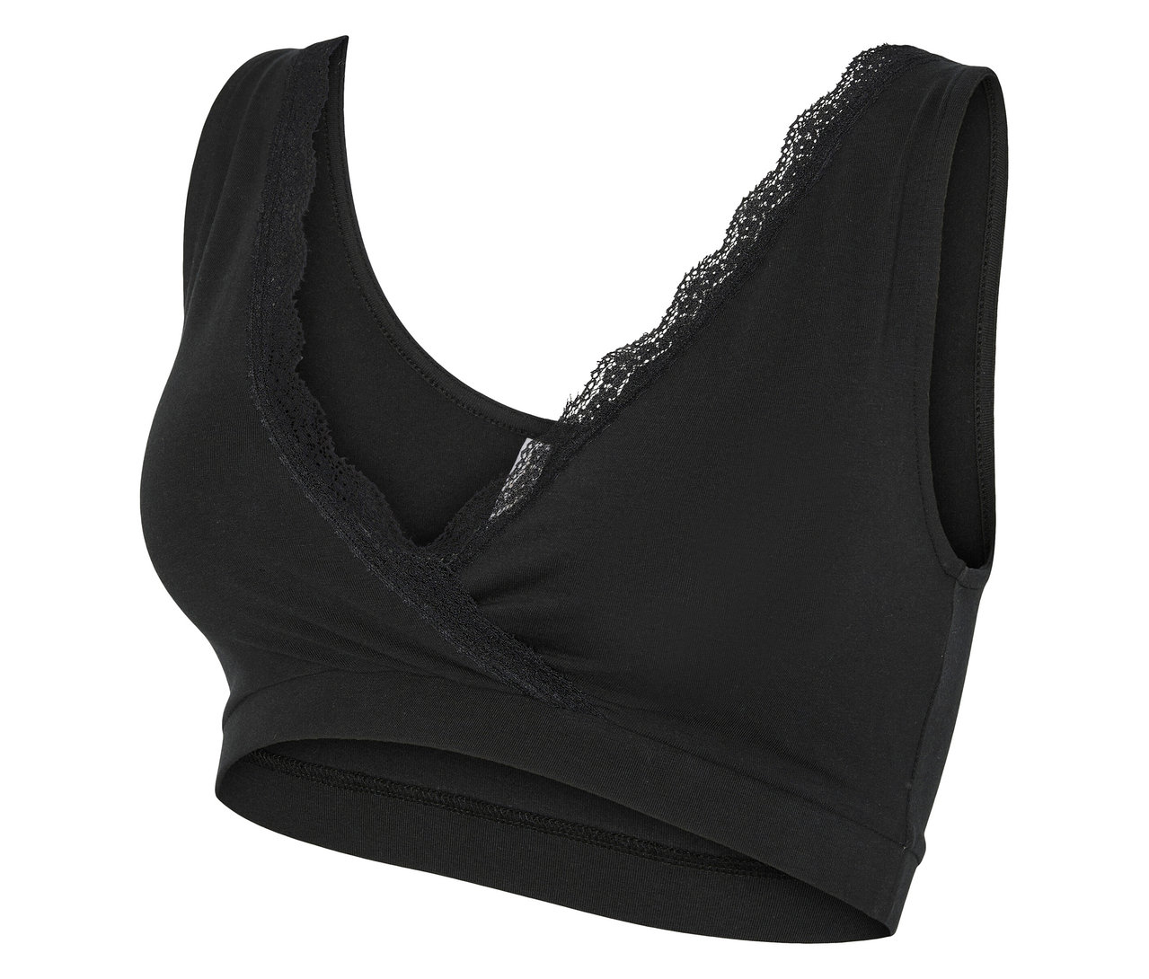 Soutien-gorge noir en dentelle MAMALICIOUSMLHELENA CROSSY LACE BRA 2F 2-P NOOS.