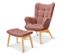 Fauteuil individuel avec repose-pieds, vieux rose - /img/gwg0G7WQ/64/image.jpeg