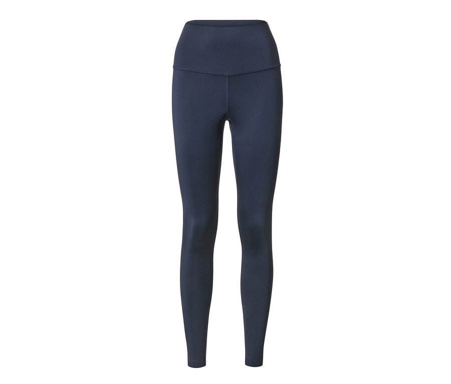 Legging de sport ultradoux bleu foncé.