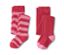 2 paires de collants thermiques, rouge - 1X rouge, 1x rouge-rose à rayures
