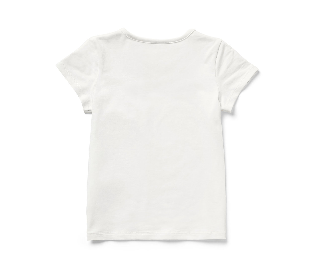 T-shirt blanc pour enfant à manches courtes avec application, lot de 2.
