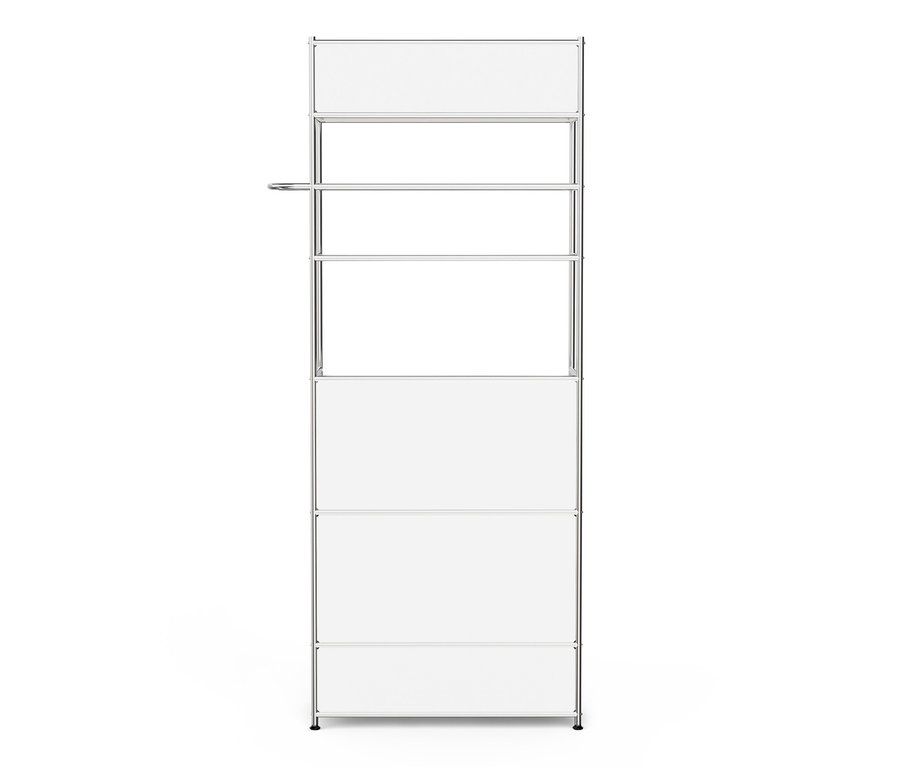 Garde-robe en métal « CN3 » avec tringle à vêtements et 3 tiroirs.