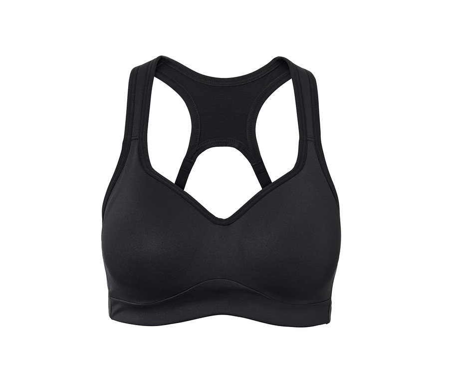 Soutien-gorge de sport noir.