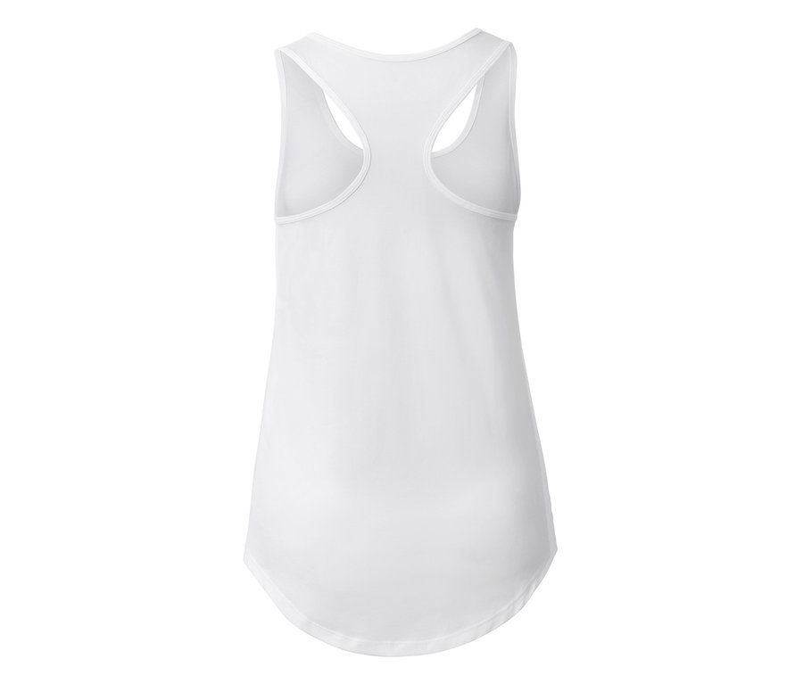 Débardeur de sport blanc dos nageur.