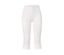 Pantalon 3/4 stretch blanc.