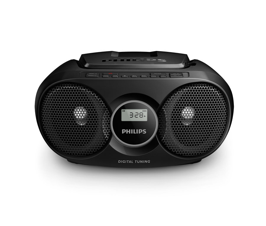 Boombox CD Philips « AZ215 », noir.