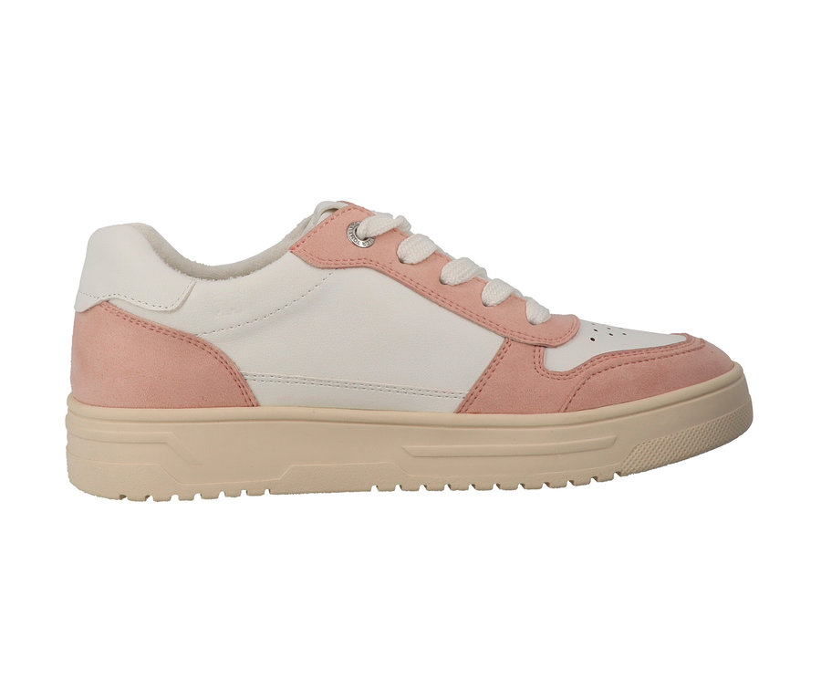 Basket Tom Tailor rose et blanc.