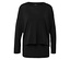 T-shirt de sport 2 en 1 noir.