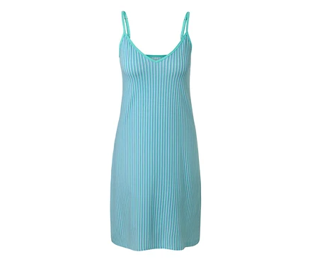 Chemise de nuit à bretelles rayée.