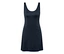 Robe de sport bleue avec cycliste.