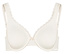 Soutien-gorge couleur ivoire avec dentelle le long des bonnets et des bretelles.