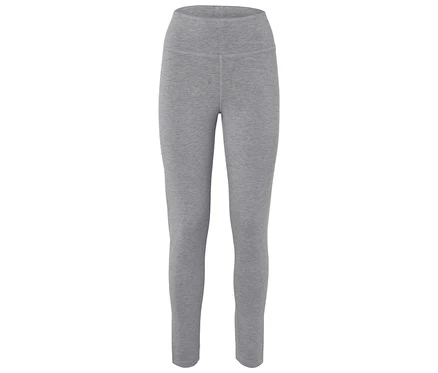 Leggings gris sur fond blanc.