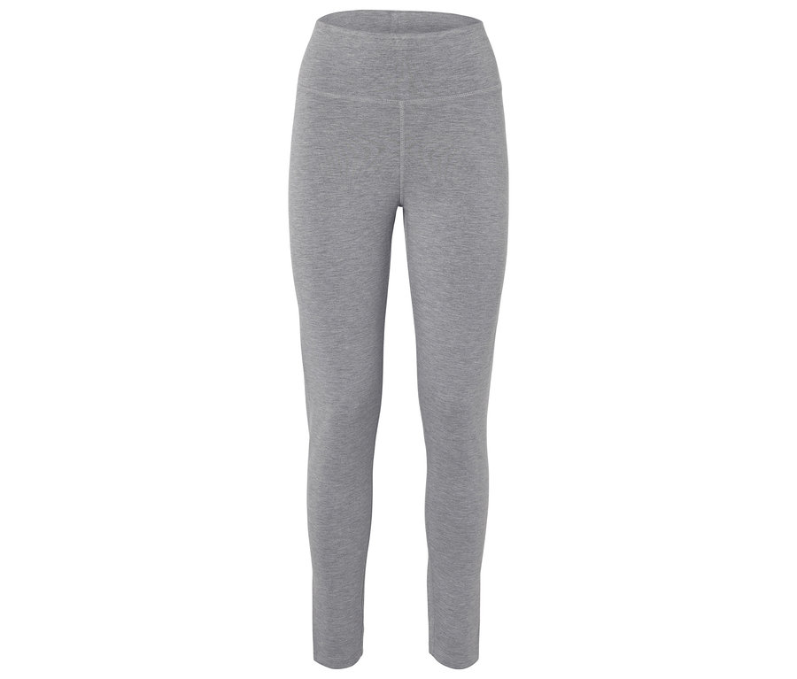 Leggings gris sur fond blanc.