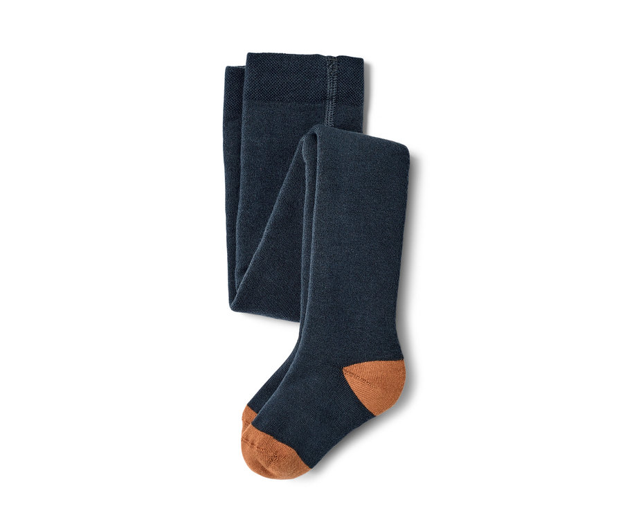Deux paires de collants thermiques bleus.