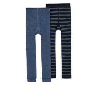 1x denim bleu-bleu foncé à rayures, 1x denim bleu