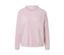 Pull rose en tricot fin avec détail nervuré.
