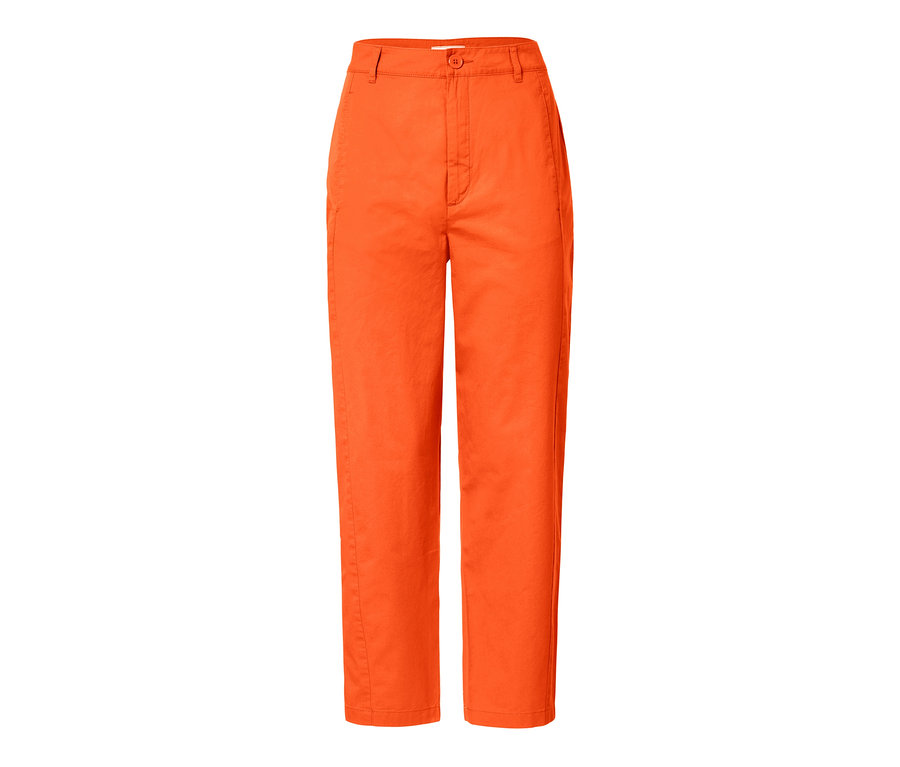 Pantalon tissé orange.