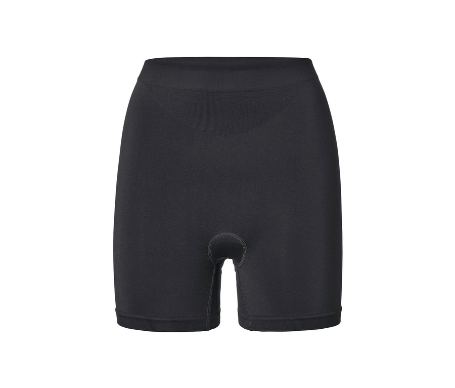 Boxer de vélo noir sur fond blanc.