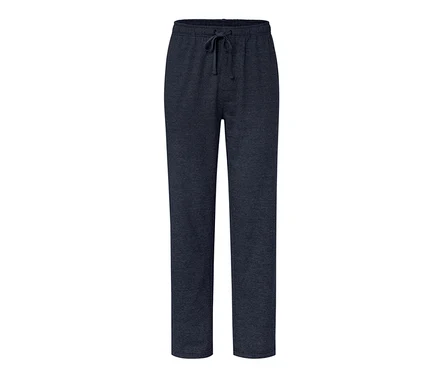 Un pantalon relax bleu marine avec cordon de serrage à la taille.