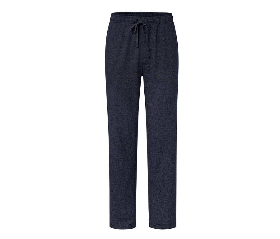 Un pantalon relax bleu marine avec cordon de serrage à la taille.