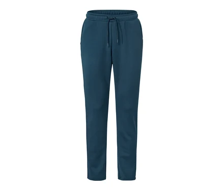 Un pantalon de sport bleu.