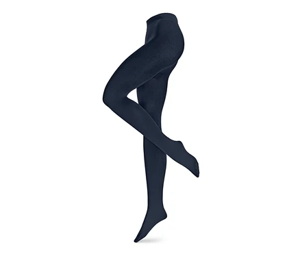 Collant thermique bleu marine sur fond blanc.