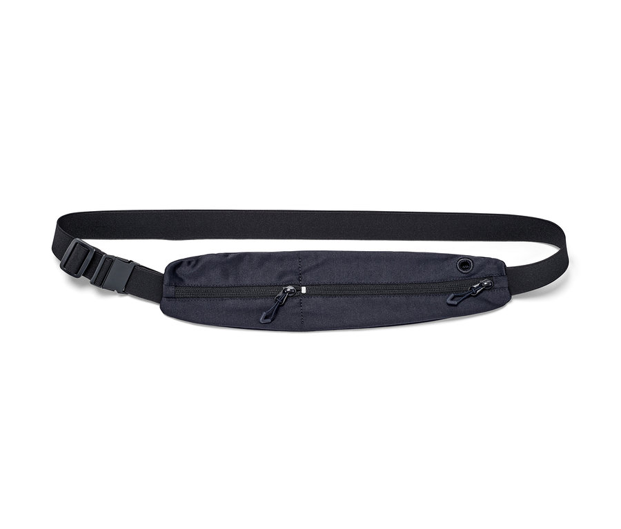 Une ceinture de sport anthracite.