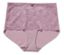 Culotte femme lilas clair avec dentelle florale sur le dessus.