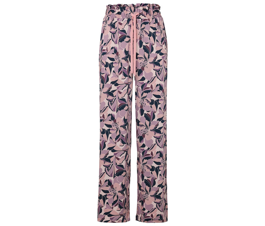Pantalon à motif floral.