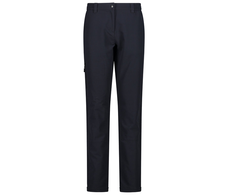 Pantalon bleu marine avec poche zippée.