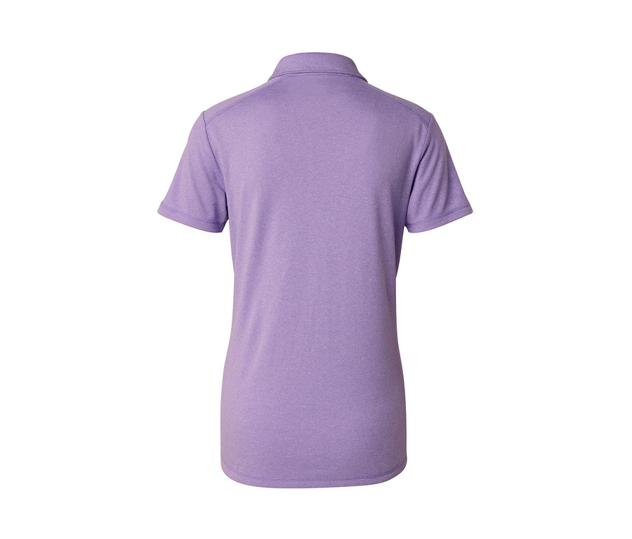 Polo fonctionnel violet vu de dos.