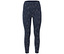 Leggings bleu foncé avec un motif blanc.