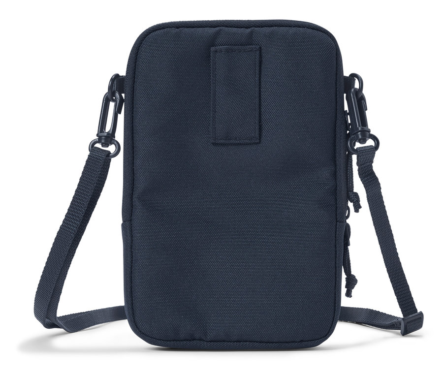 Sac bandoulière bleu marine avec bandoulière réglable.