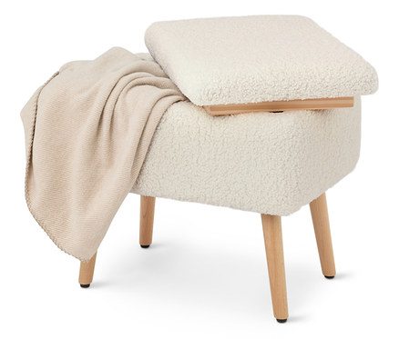 Tabouret avec espace de rangement