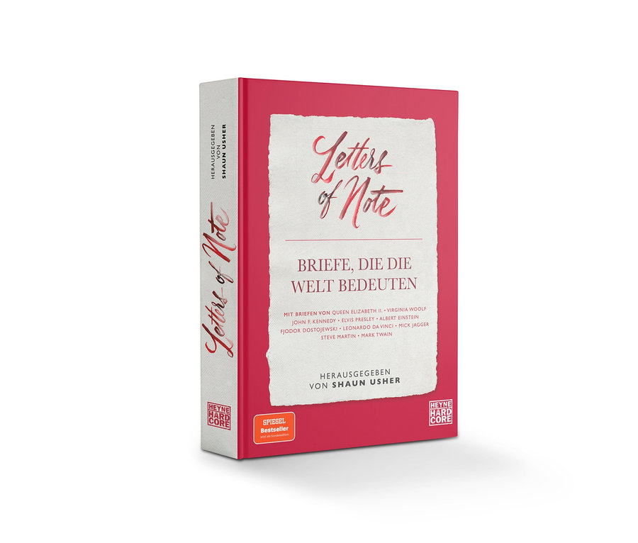 Livre : « Letters of Note – lettres qui représentent le monde ».