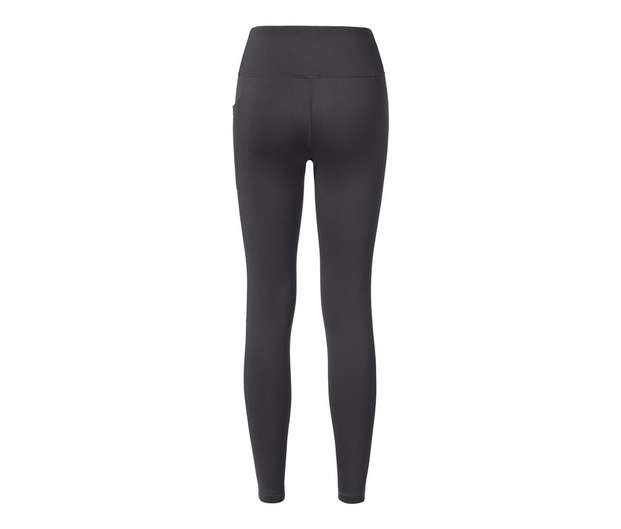 Legging thermique noir vu de dos.