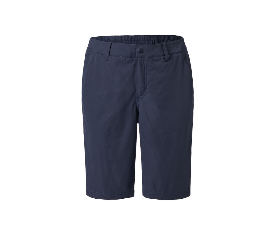 Short fonctionnel en softshell bleu.
